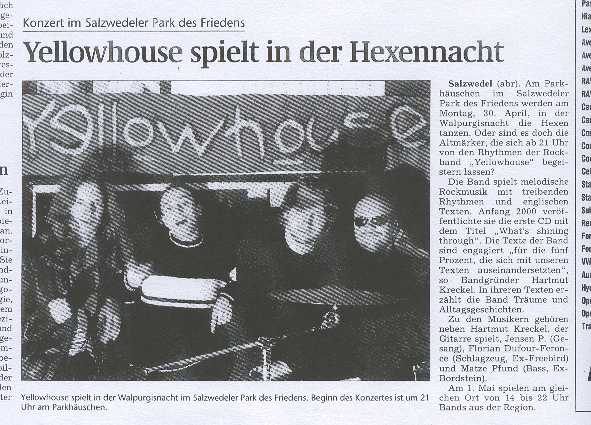 Salzwedeler Volksstimme 28.04.2001